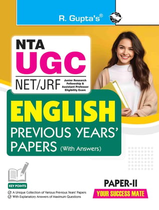 NTA-UGC-NET/JRF: ENGLISH (Paper-II) Previous Years' Papers (With Answers) [Paperback] [Aug 05, 2025] RPH Editorial Board