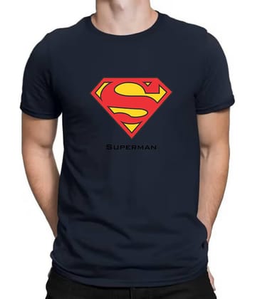 code yellow Men Polyester Regular Fit Printed T-Shirt ( Navy )
