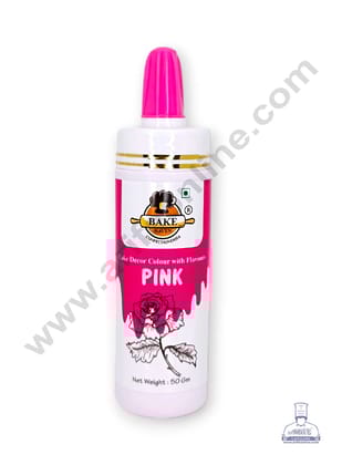 Bake Haven Edible Puff Colour Food Colour Powder Spray for Cakes Decoration - Pink (50 gm)