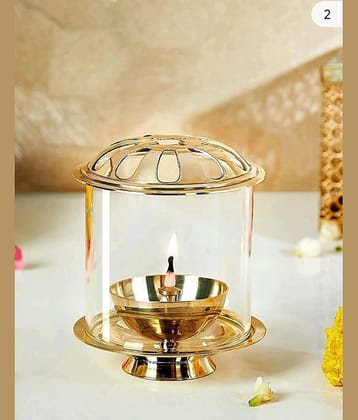 The HomeDecor Mart Brass Akhand Diya - Pack of 1