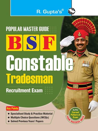 BSF: Constable (Tradesman) Recruitment Exam Guide: Constable (Tradesman) Exam Guide [Paperback] [Sep 04, 2025] RPH Editorial Board