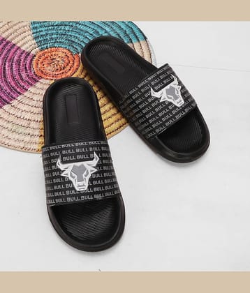PERY PAO Black Men's Slide Flip Flop