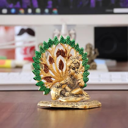 Dreamkraft Elegant Matki Krishna Murti - Divine White Metal Krishna Idol for Home Temple Pooja Office Decor - Intricate Laddu Gopal Statue Showpiece (10 x 8 x 10 cm, Gold, 1 Piece) Dreamkraft Elegant Matki Krishna Murti - Divine White Metal Krishna Idol for Home Temple Pooja Office Decor - Intricate Laddu Gopal Statue Showpiece (10 x 8 x 10 cm, Gold, 1 Piece)
