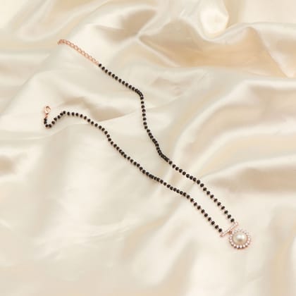 Rosegold Blush Pearl Mangalsutra