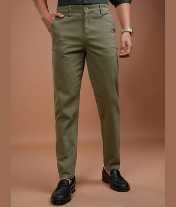 Highlander Slim Men's Chinos - Olive ( Pack of 1 )