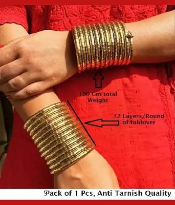 Samridhi DC Gold Bangle ( Pack of 1 )