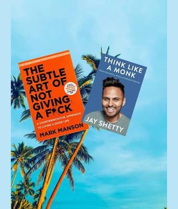 Think Like A Monk + The Subtle Art Of Not Giving A F…  (Paperback, Jay Shetty, Mark Manson)