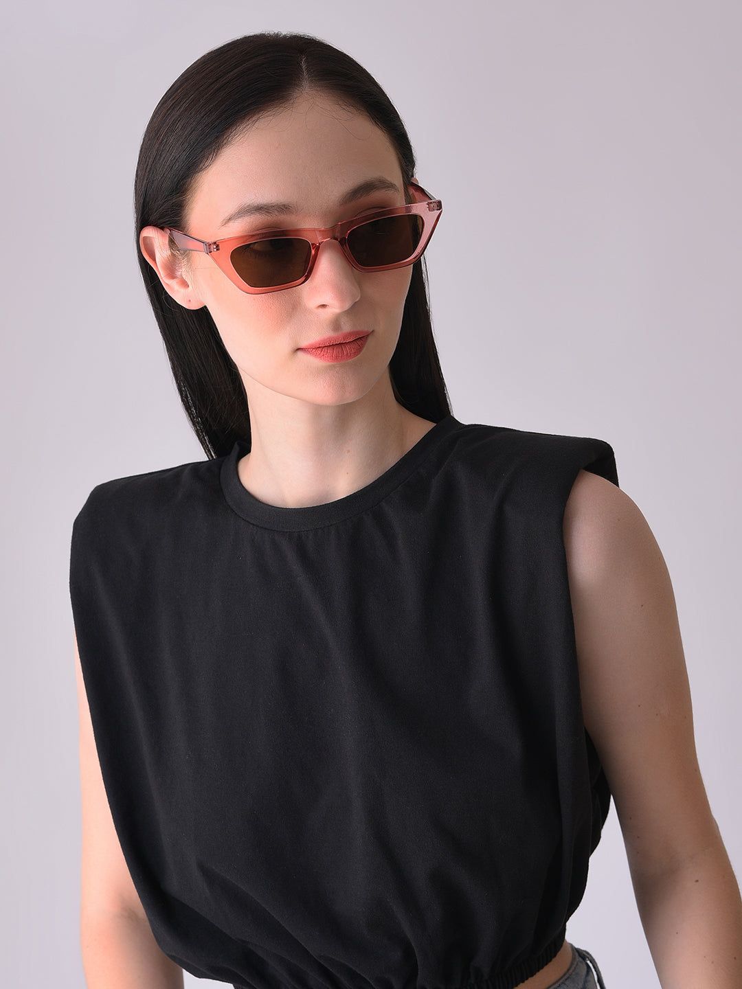Brown Lens Pink Butterfly Sunglasses-Sunglasses