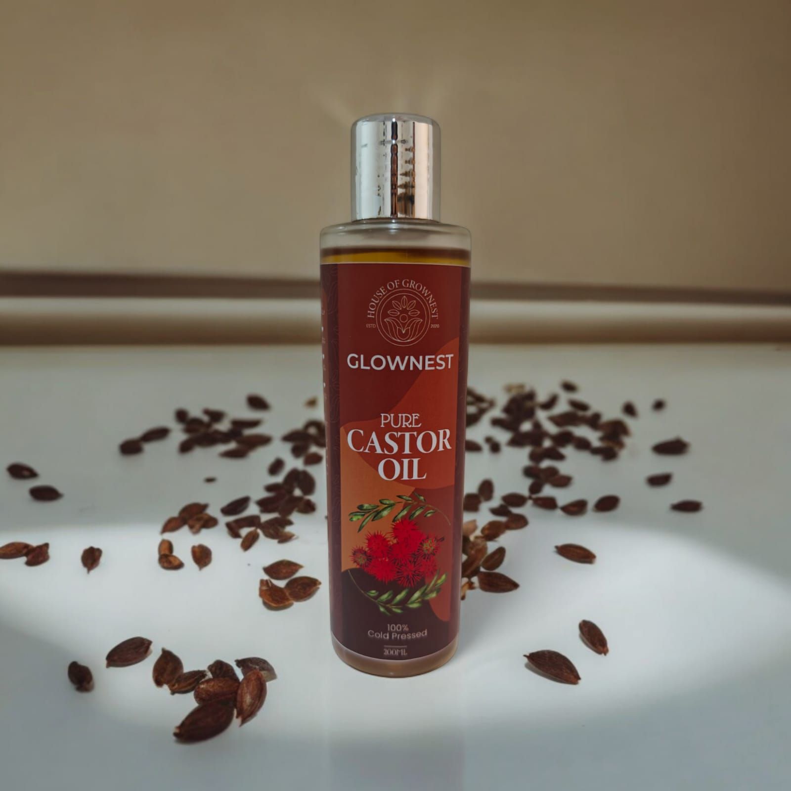 Glownest Castor Oil Cold Pressed (200ml)