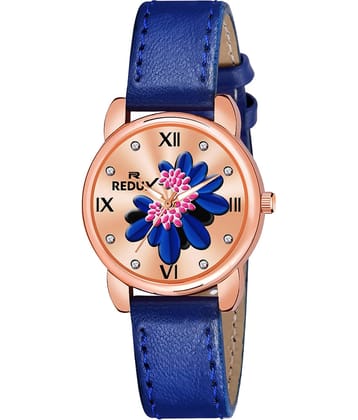Redux Leather Round Womens Watch