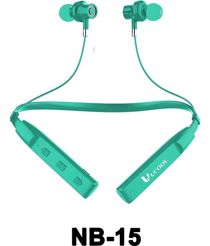 60 Hour Green Playtime Bluetooth Wireless Neckband headphones Earphone Airdopes
