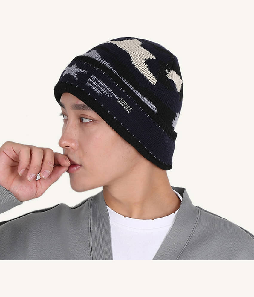 Edifier Woollen Winter Cap for Men & Women (Pack of 1)