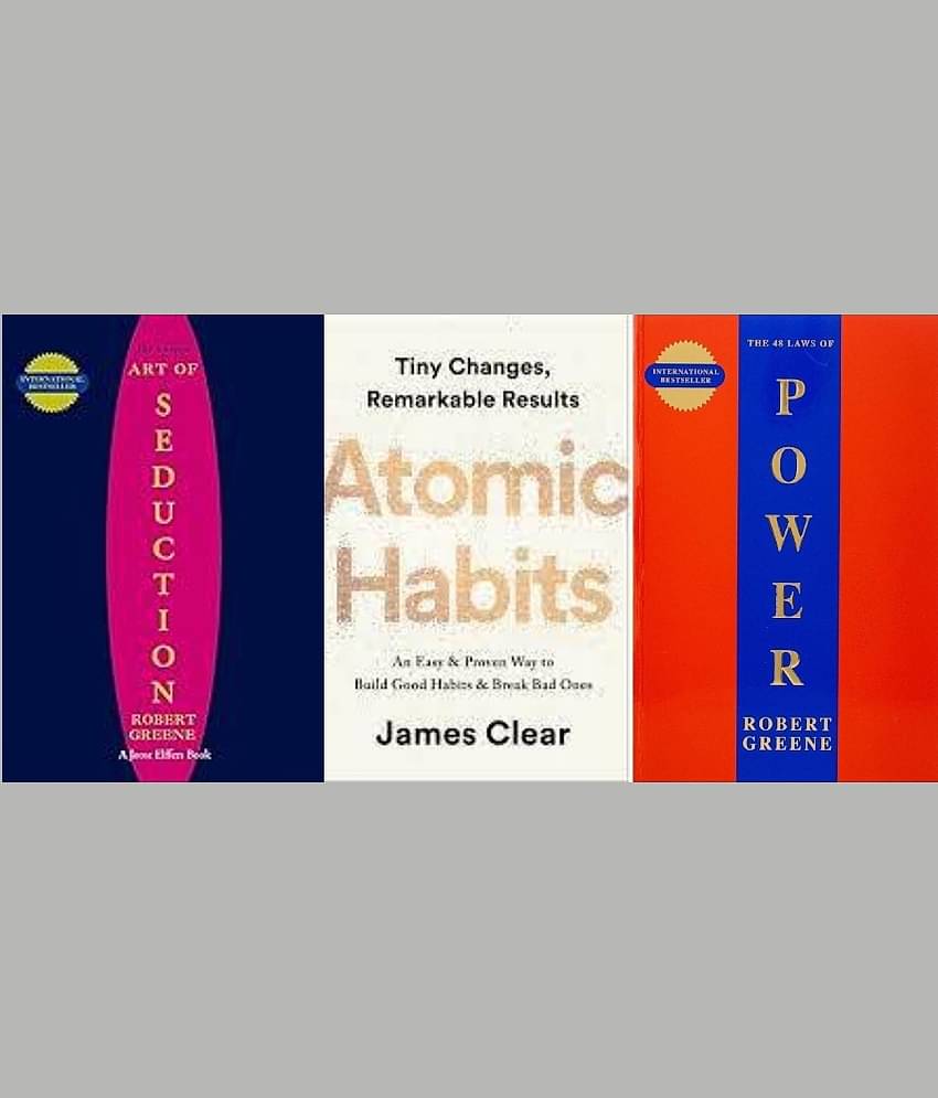 Concise Art Of Seduction + Atomic Habits +  48 Laws Of Power