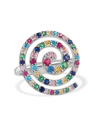 Color Pops Multicolor Cocktail Ring-10