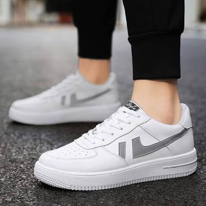 Latest Trendy Men Casual Sneaker Shoes, Casual Shoes For Men's and Boys Color - White, Size - 7