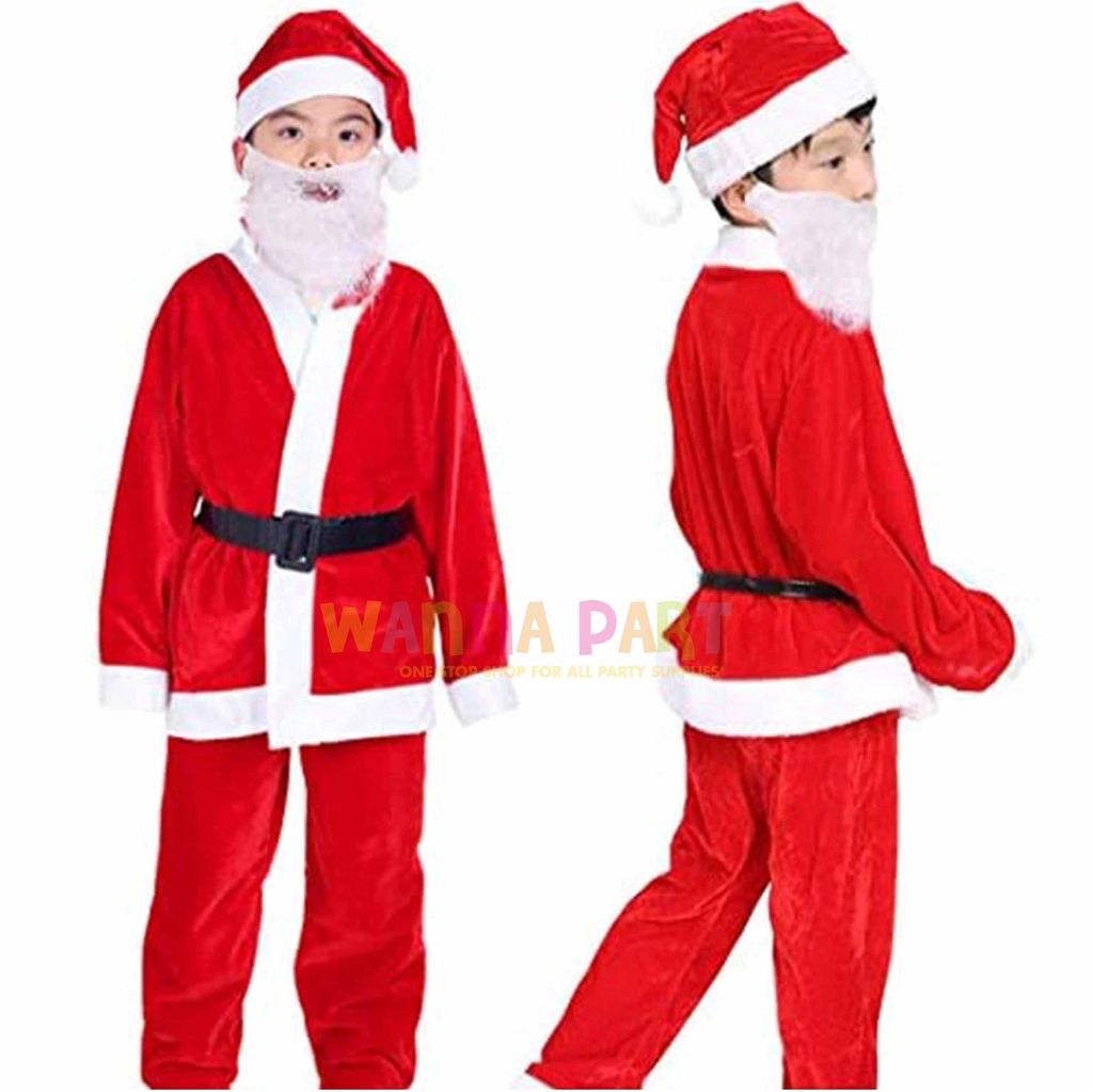 Santa Claus Fancy Christmas Costume for for Kids - Party and Festive Needs | Buy online on ZillyBuy