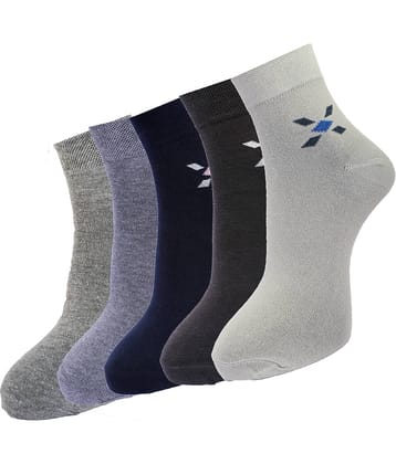 Dollar - Multicolor Cotton Men's Ankle Length Socks ( Pack of 5 )