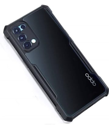 Spectacular Ace Black Plain Cases For Oppo Reno 5 Pro 5G - Pack of 1
