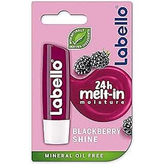 LABELLO Lip Balm, Moisturising Lip Care, Blackberry Shine, 4.8g