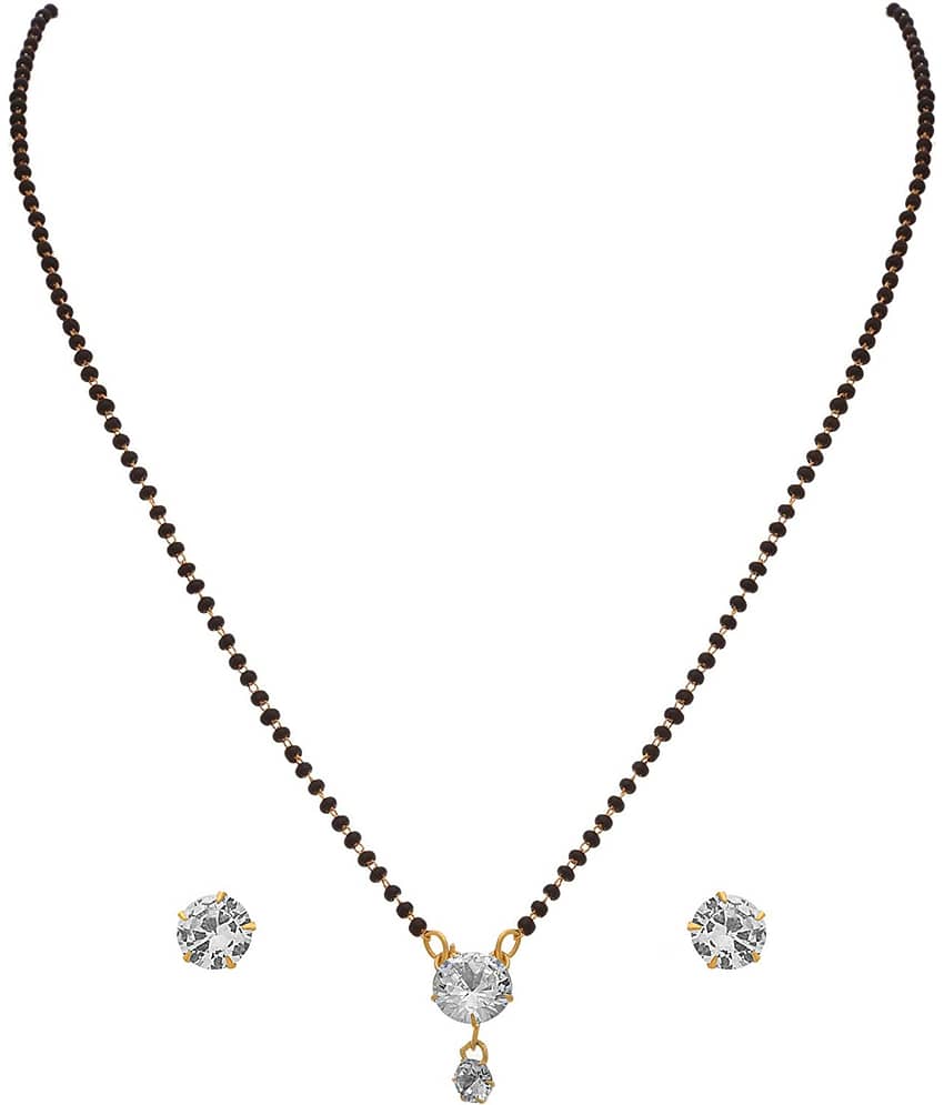 Jewar Mandi - Silver Mangalsutra Set ( Pack of 1 )