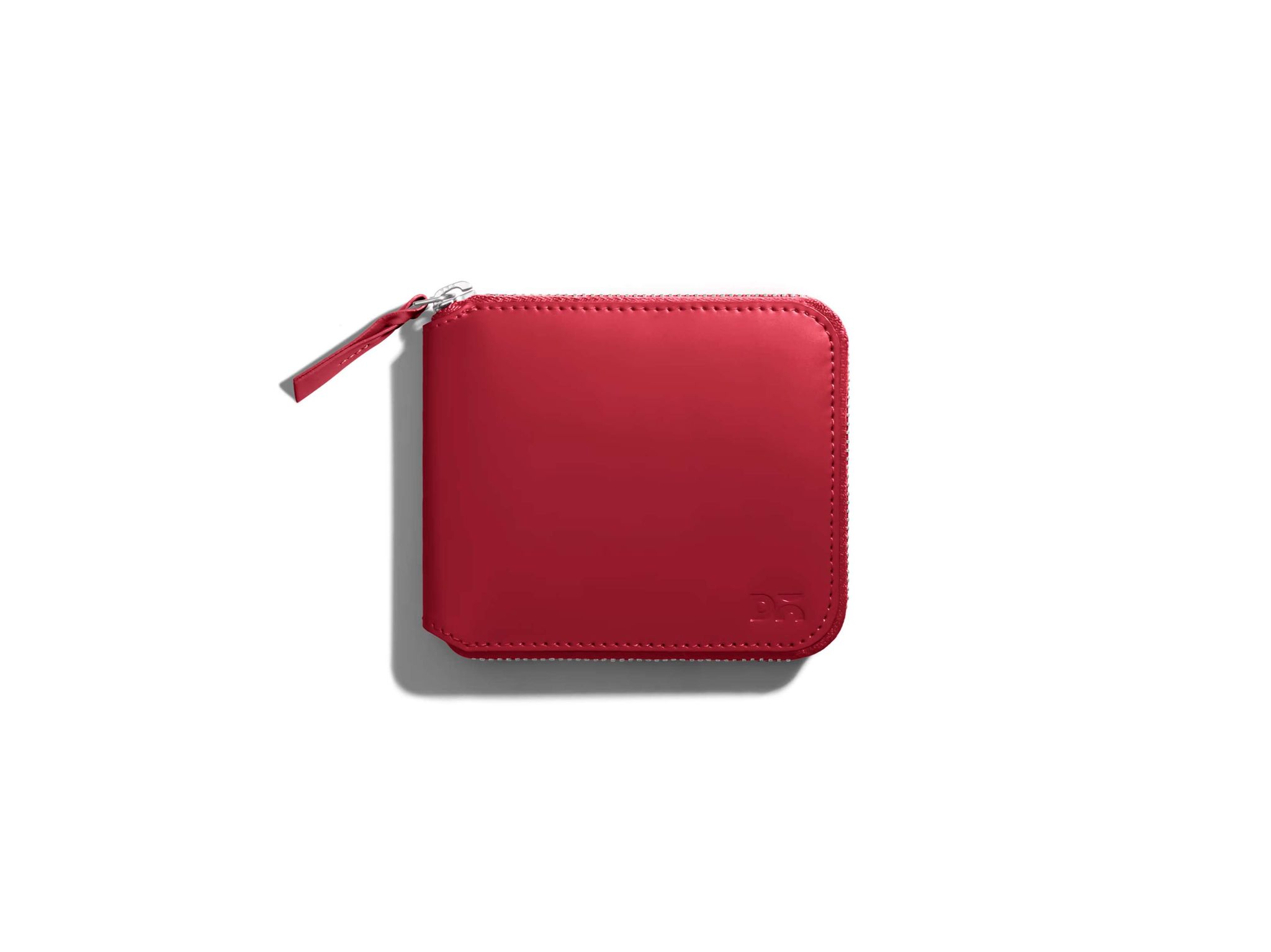 DailyObjects Vegan Leather Zip Wallet - Crimson Red