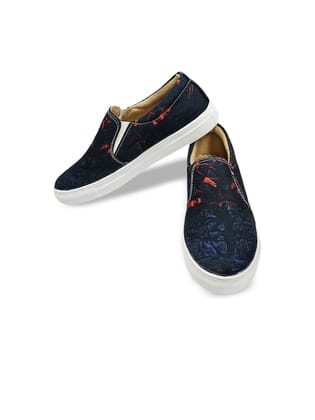 Women Sweat Absorption Lightweight Abrasion Slip Resistant Canvas Slip-On Sneakers