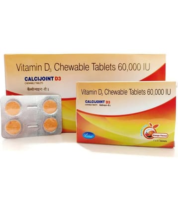 CALCIJOINT D3 CHEWABLE TAB ( PACK OF 4) Standard Oral Kit Pack of 4
