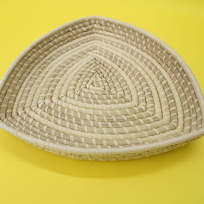 Handwoven Triangular Woven Basket