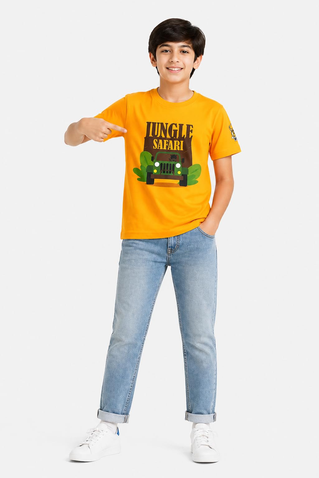 KUCHU Unisex Tshirt | Made of Super Combed Cotton-Modal Natural Fiber Better Than 100% Cotton| Soft & Breathable Fabric| Unique Digitally Printed Design |Vibrant Colour | Jungle Safari