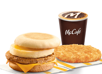 Sausage With Egg McMuffin 3 Pc Meal