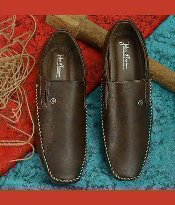 John Karsun - Black Men's Slip On Formal Shoes