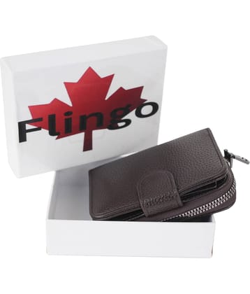 Flingo Leather Solid Men's Regular Wallet With 5 Slots For Card ( Brown , Pack of 1 )