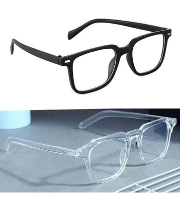 Elligator Black Rectangular Sunglasses ( Pack of 2 )