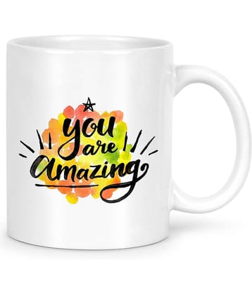 Idream Quote Printed Ceramic Coffee Mug 1 Pcs 330 mL