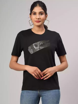 Hello There - Sukhiaatma Unisex Graphic Printed Black T-shirt-XS-36