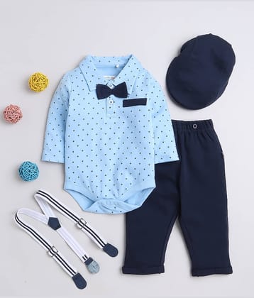 BUMZEE Pack of 1 Baby Boys Cotton Dungaree Sets ( Beige )