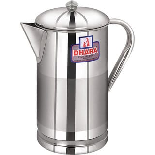 Dhara Stainless Steel Slimline Water Jug 1500  1.5 L Wate Jug
