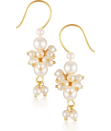 Vighnaharta White EarCuff Earrings ( Pack of 1 )