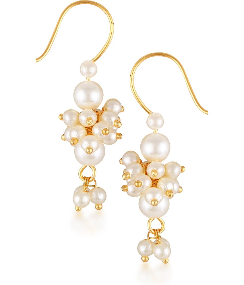 Vighnaharta White EarCuff Earrings ( Pack of 1 )