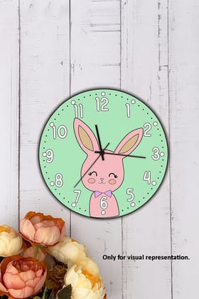 Dbeautify's MDF DIY Bunny Wall Clock for Kids