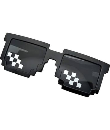 Creature Black Square Sunglasses ( Pack of 1 )