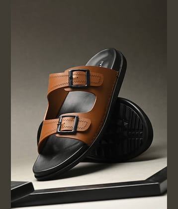 IVRAH Tan Men's Leather Slipper