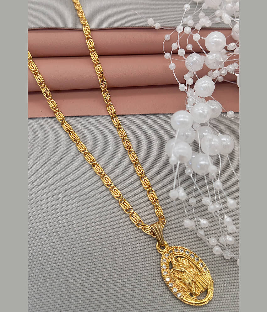 SHANKHRAJ MA LL Gold Pendant ( Pack of 1 )