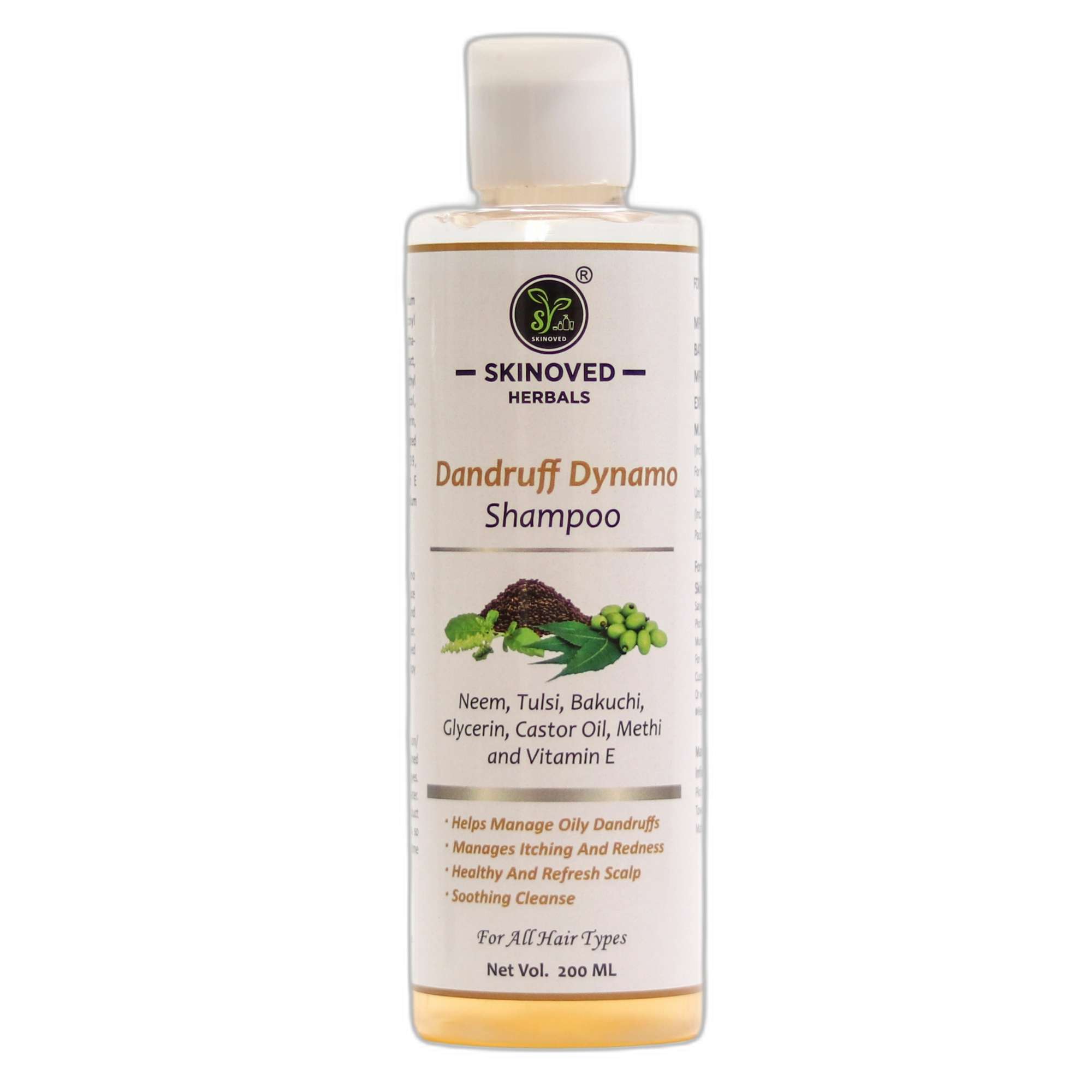 Skinoved Herbals Dandruff Dynamo Shampoo 200 Ml