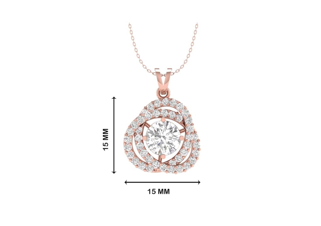 Twisted Together Solitaire Necklace