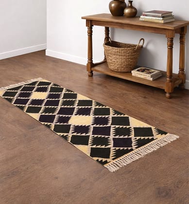 Handloom Punja Durrie Carpet | Traditional Cotton Handwoven Floor Carpet