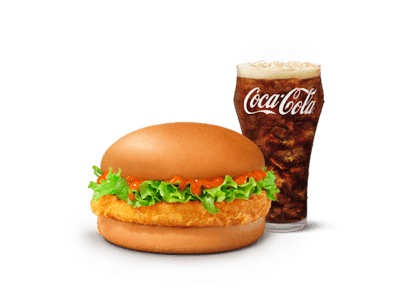 McSaver Korean Chicken Surprise Burger.