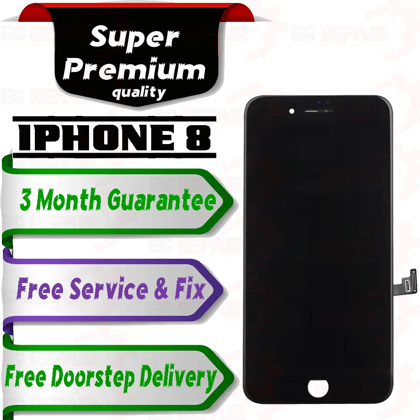 Apple iPhone 8  (display glass combo folder) Mobile Display LCD Screen With Touch. Black