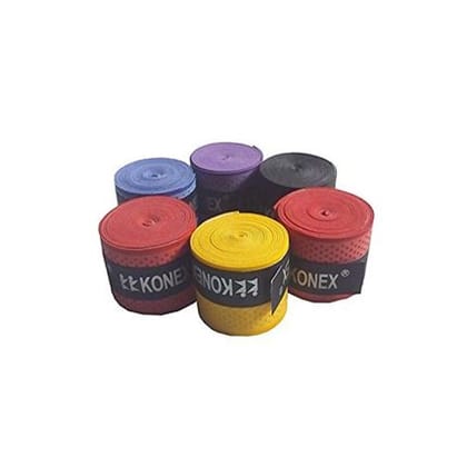 Konex Anti-slip Badminton Handle Racquet over Grip Wrap Band  Pack of 5