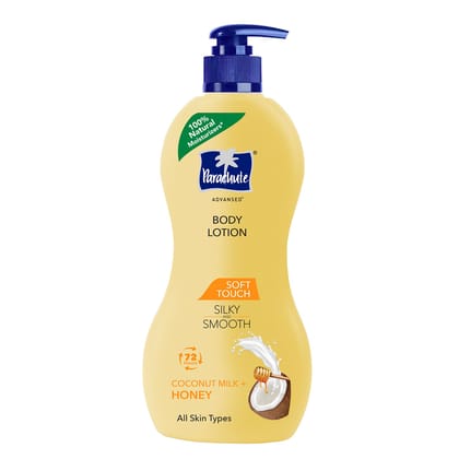 Parachute Advansed Soft Touch Body Lotion for Women & Men, All Skin types, 400ml | Pure Coconut Milk & Honey, 100% Natural, 72h Moisturisation Parachute Advansed Soft Touch Body Lotion for Women & Men, All Skin types, 400ml | Pure Coconut Milk & Honey, 1